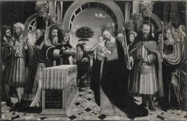 Anonimo — Gandolfino d'Asti - sec. XV/ XVI - Presentazione di Gesù al Tempio — insieme
